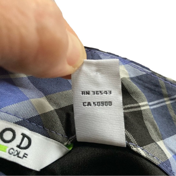 IZOD purple, black, white plaid golf skort. Size 6 - Picture 7 of 12